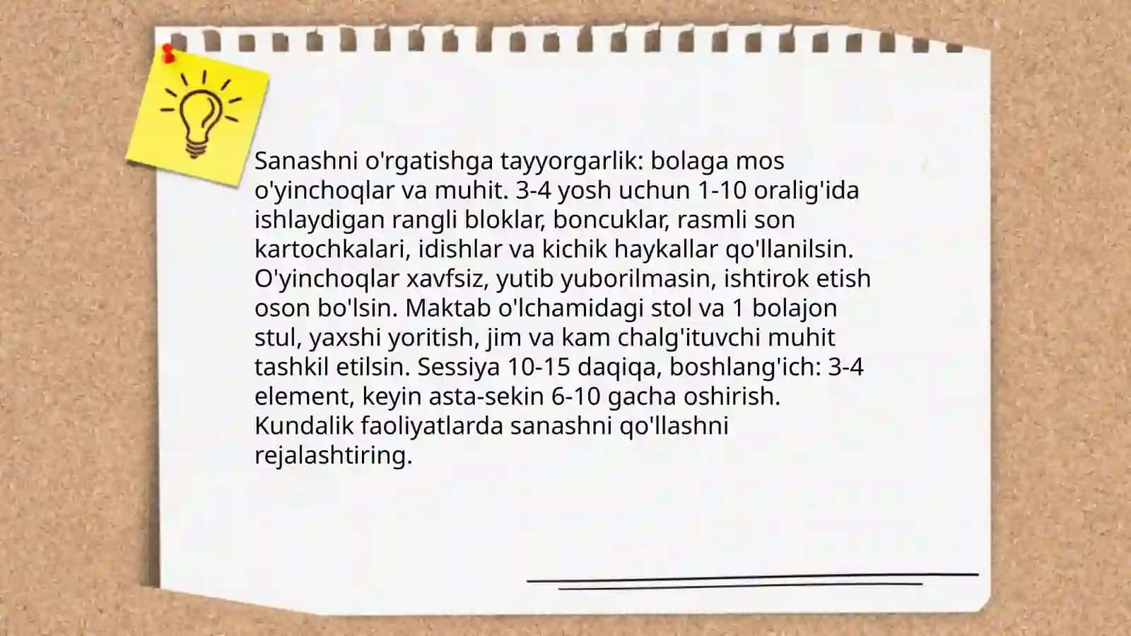 3-4 yoshli bolalarda sanashni o'rgatish qoidalari 3