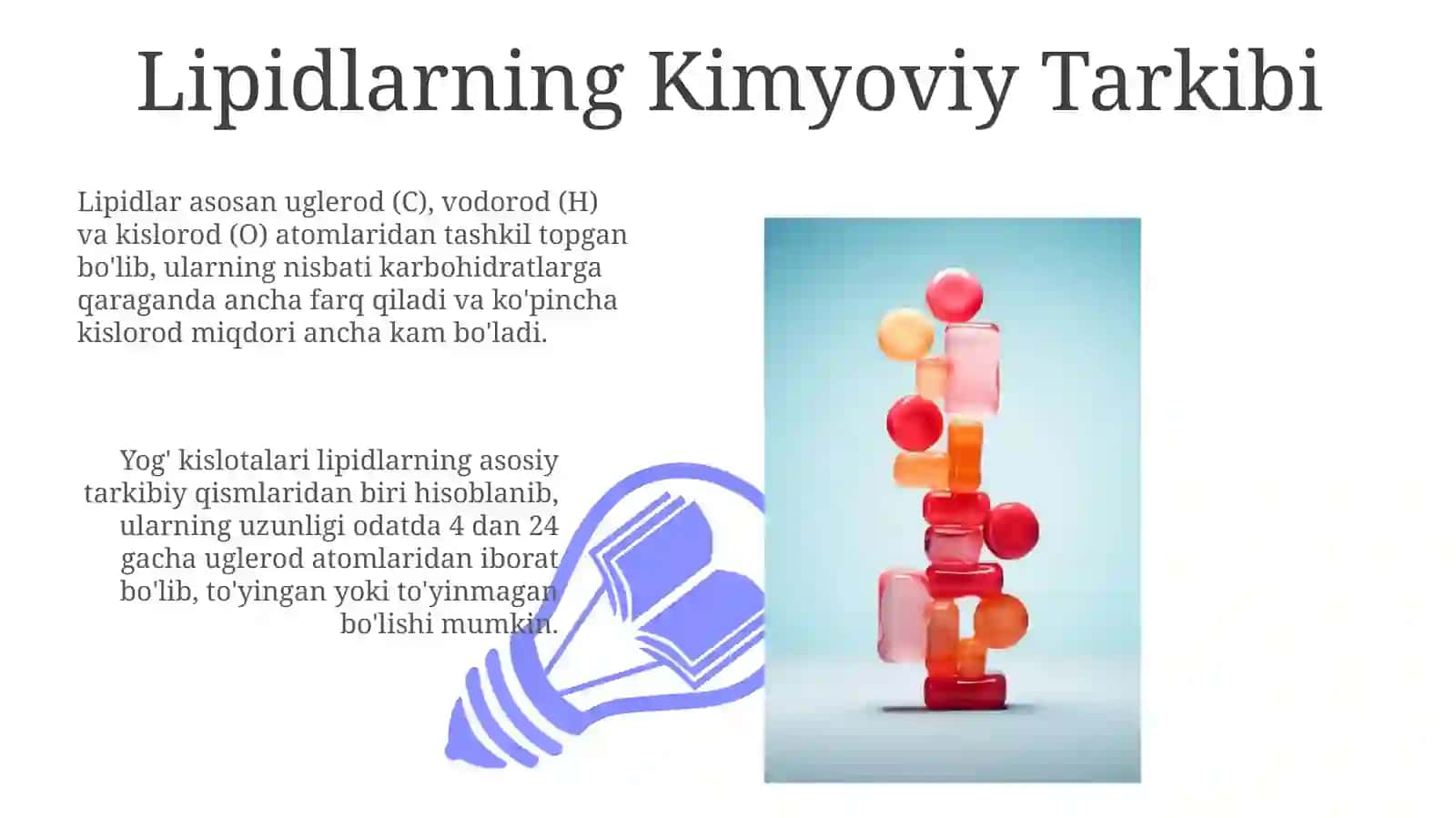 Lipidlarning Kimyoviy Tarkibi 3