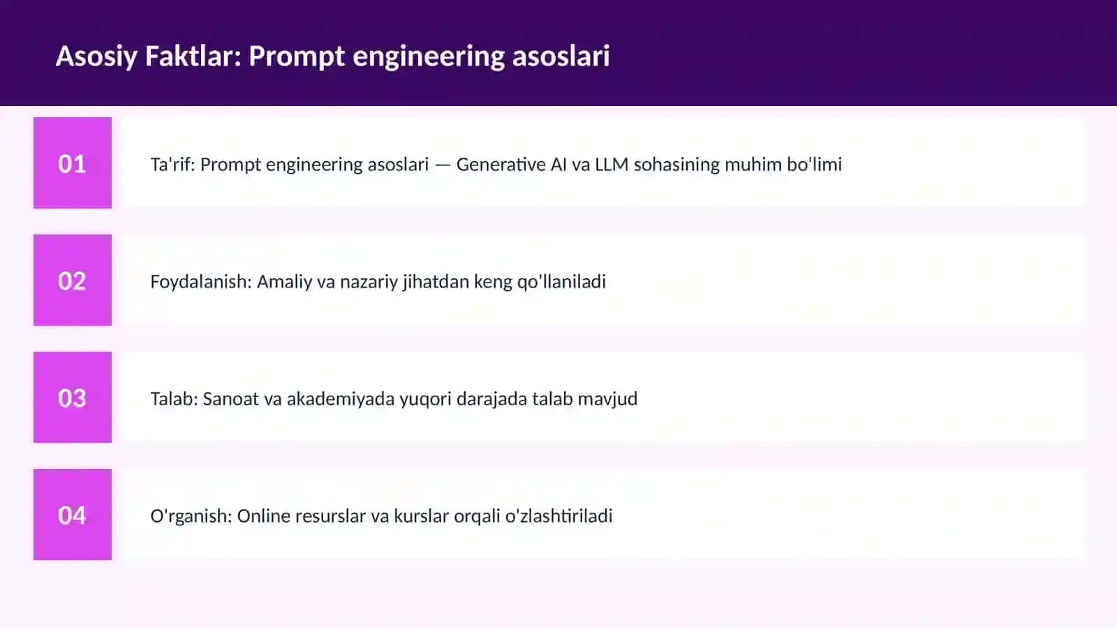 Prompt engineering asoslari 3