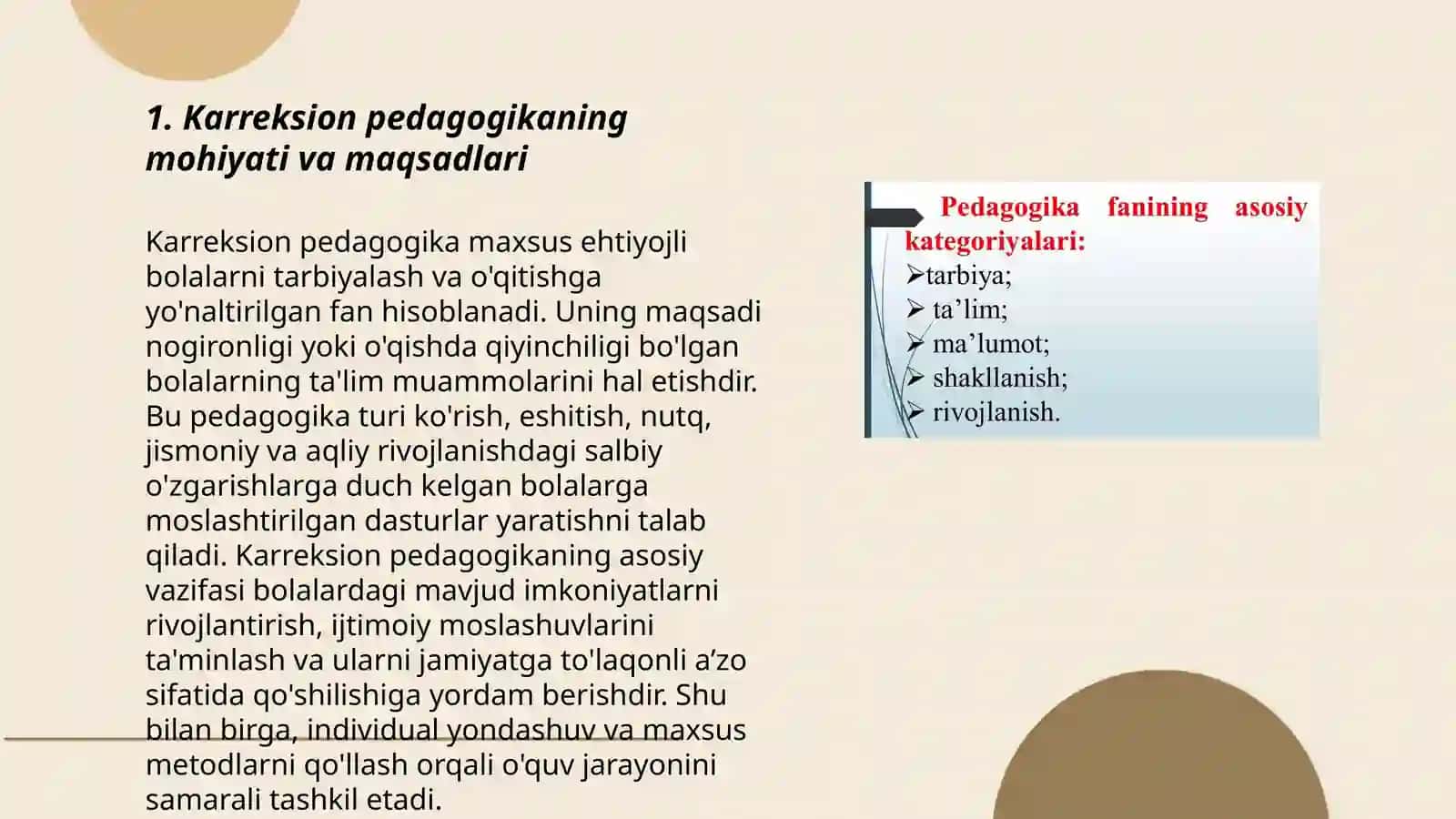 Karreksion maxsus pedagogikaning asosiy vazifalari,tamoyillari va metodlari 3