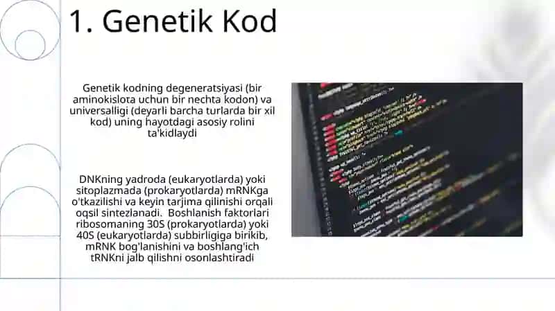 Oqsil sintezining tartibli boshqarilishi 3