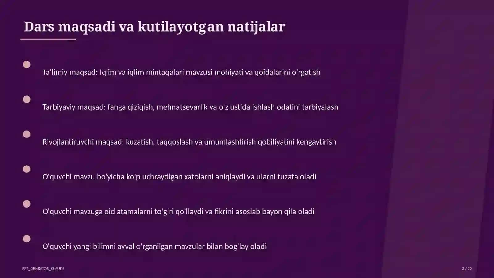 Iqlim va iqlim mintaqalari (6-sinf) 3