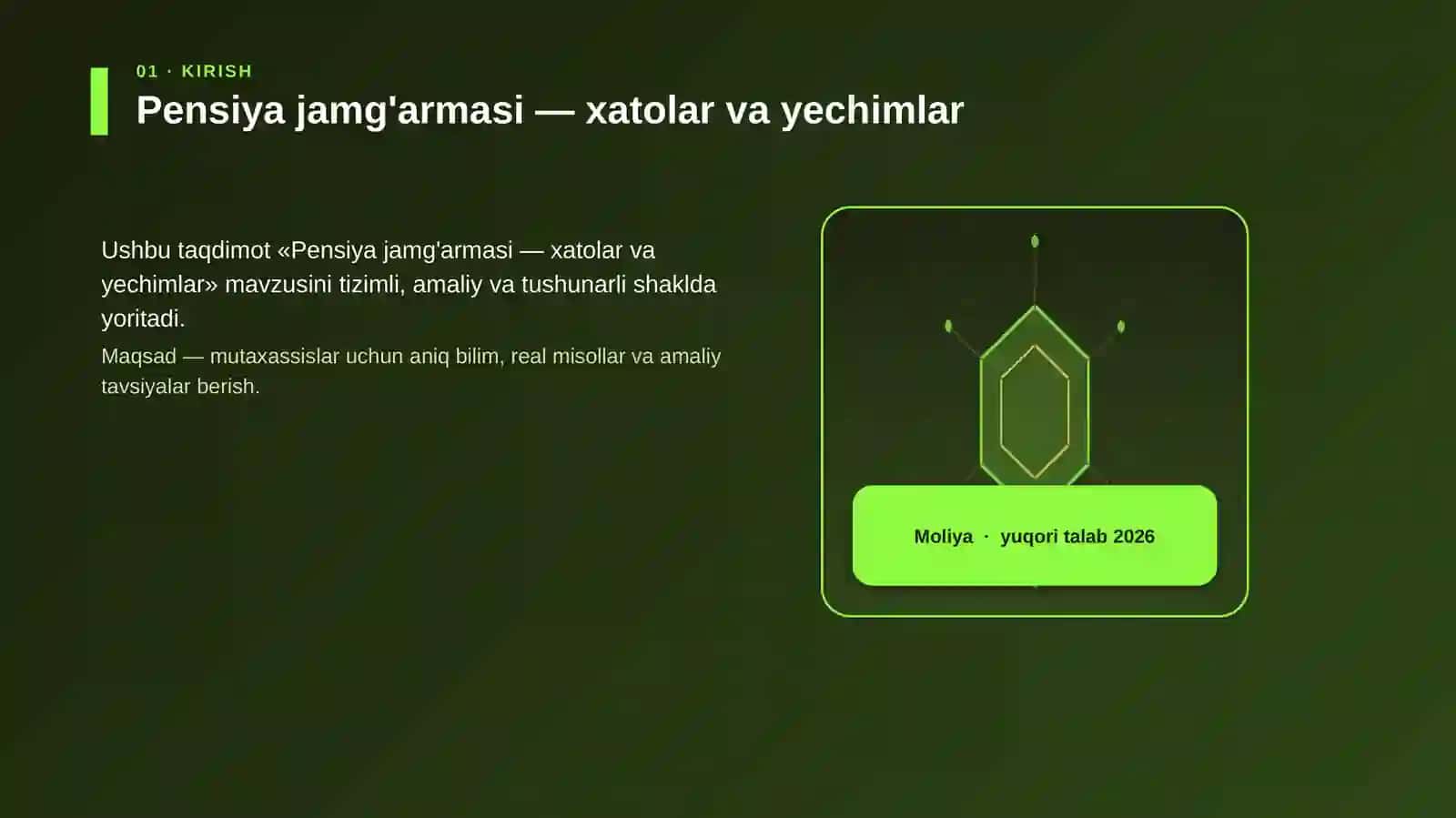 Pensiya jamg'armasi — xatolar va yechimlar 3