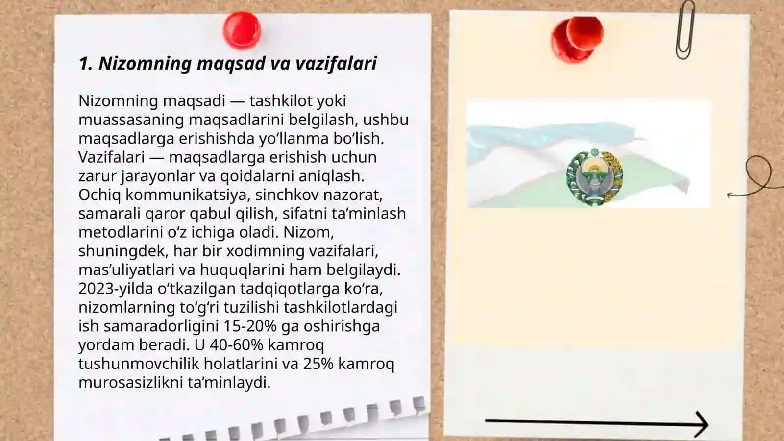 O’zbekiston Respublikasi Vazirlar Mahkamasining qaroriga asosan 272-sonli nizomning ahamiyati 3