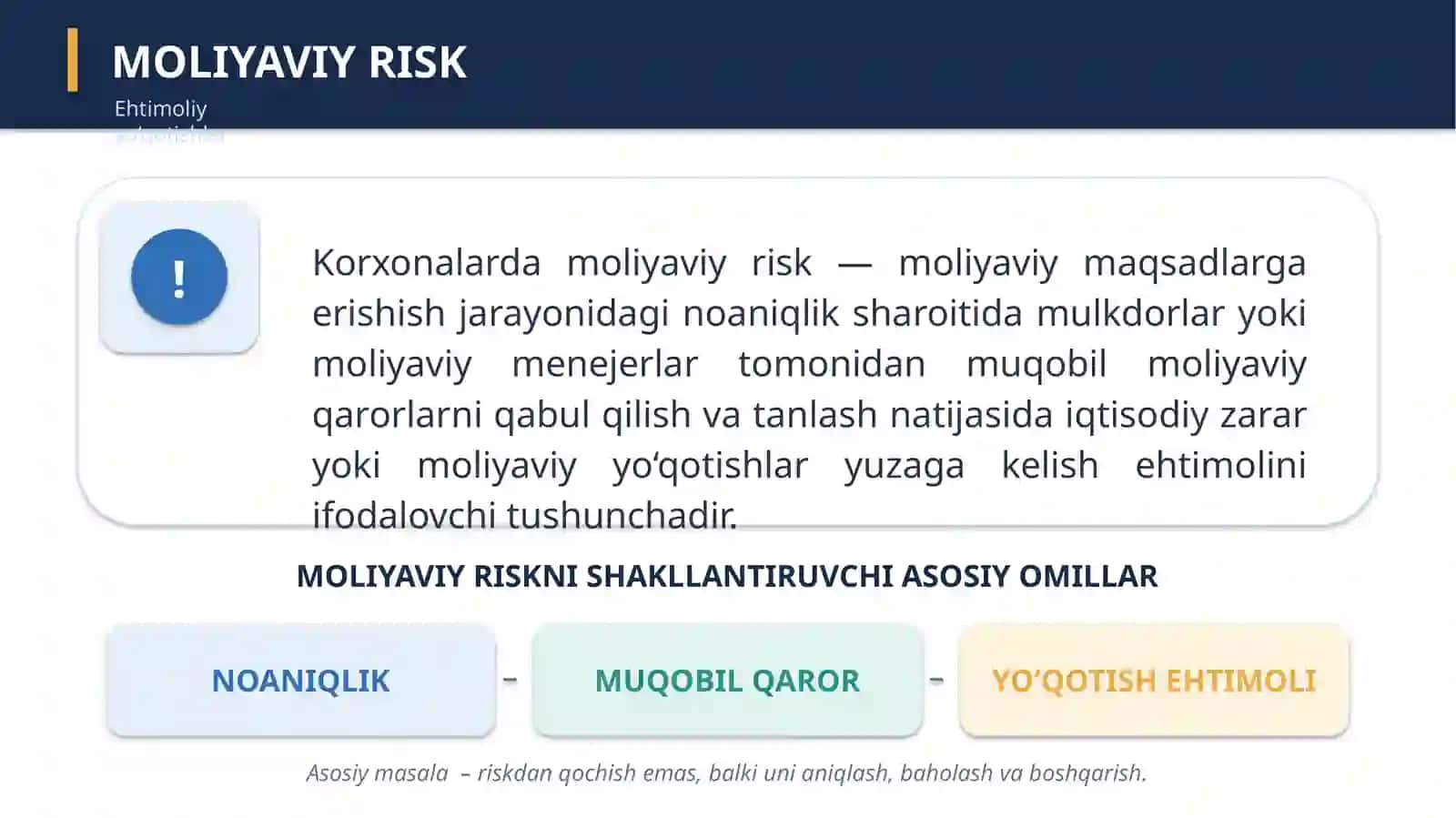 Korxona Moliya 3