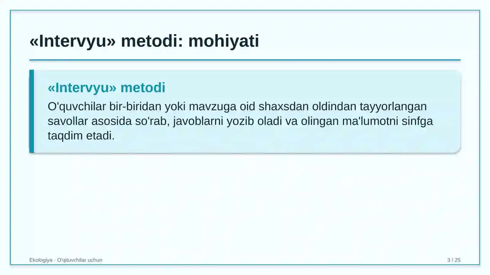 ekologiya darslarida intervyu metodidan foydalanish 9175 3