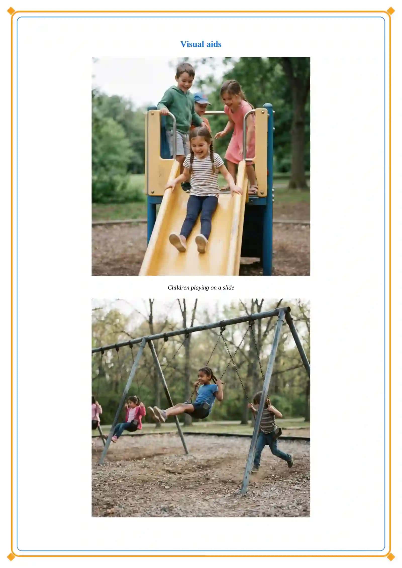 Lesson on On the playground 3