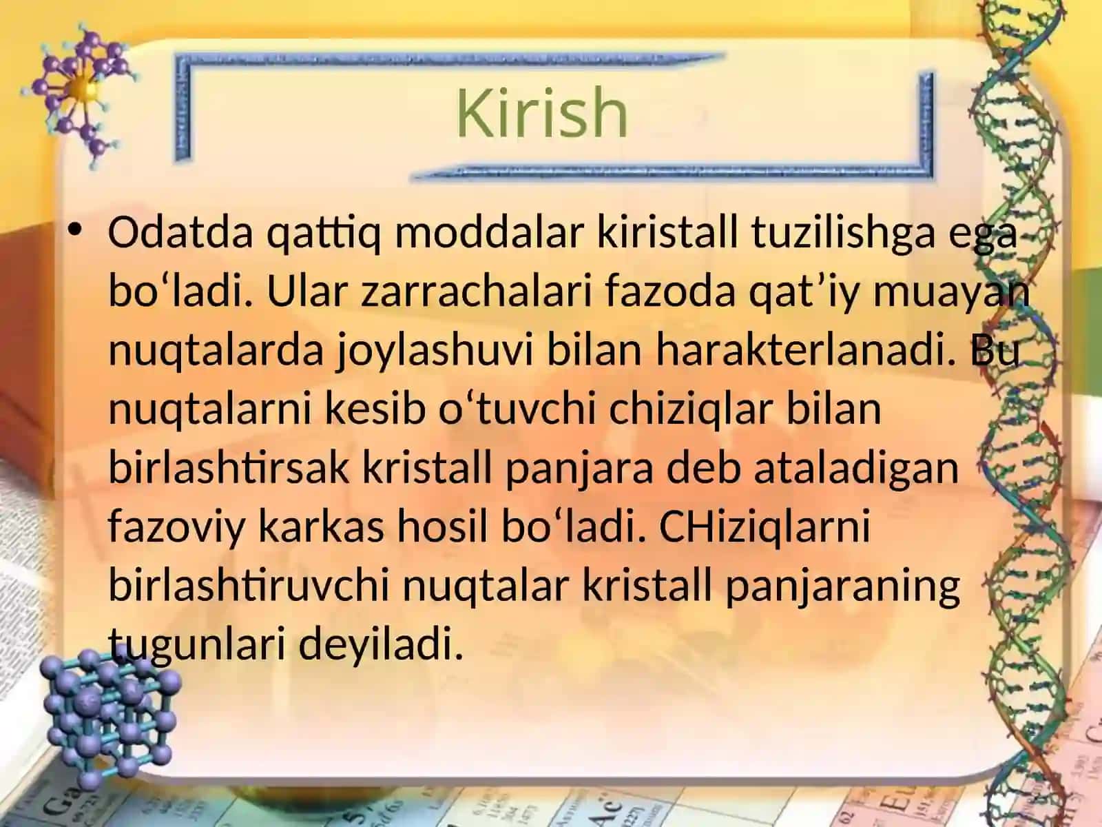 Kristallmoddalarning tuzilishi 3
