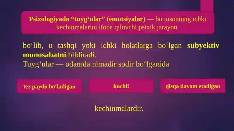 Shaxsning hissiyirodaviy sohasi 3