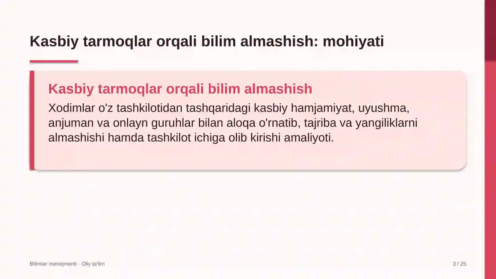 tarjima byurolarida kasbiy tarmoqlar orqali bilim almashish 7018 3