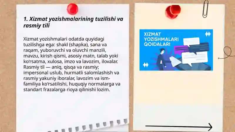 Xizmat yozishmalari. Diplomatik yozishmalar. Tijorat yozishmalari. Huquqqa doir faol terminlar ularning til va uslubiy xususiyatlari. 3
