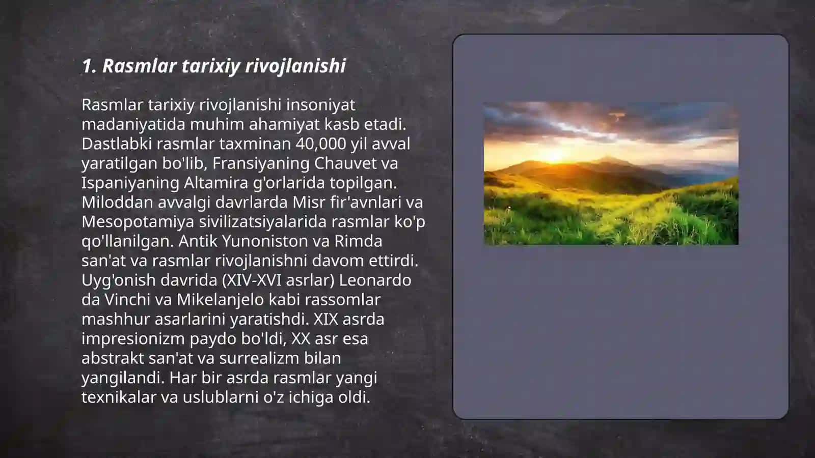 Rasmlar tarixiy rivojlanishi 3