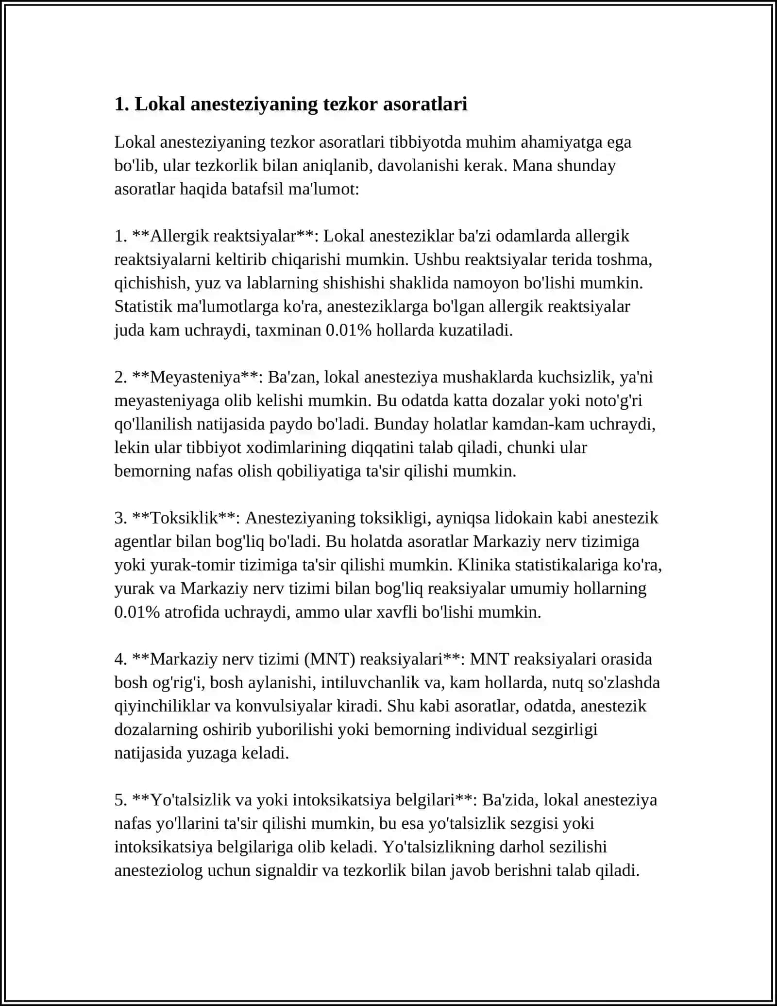 MAHALLIY ANESTEZIYA UCHRAYDIGAN MAHALLIY ASORATLAR VA ULARNI DAVOLASH PRINTSIPLARI 3
