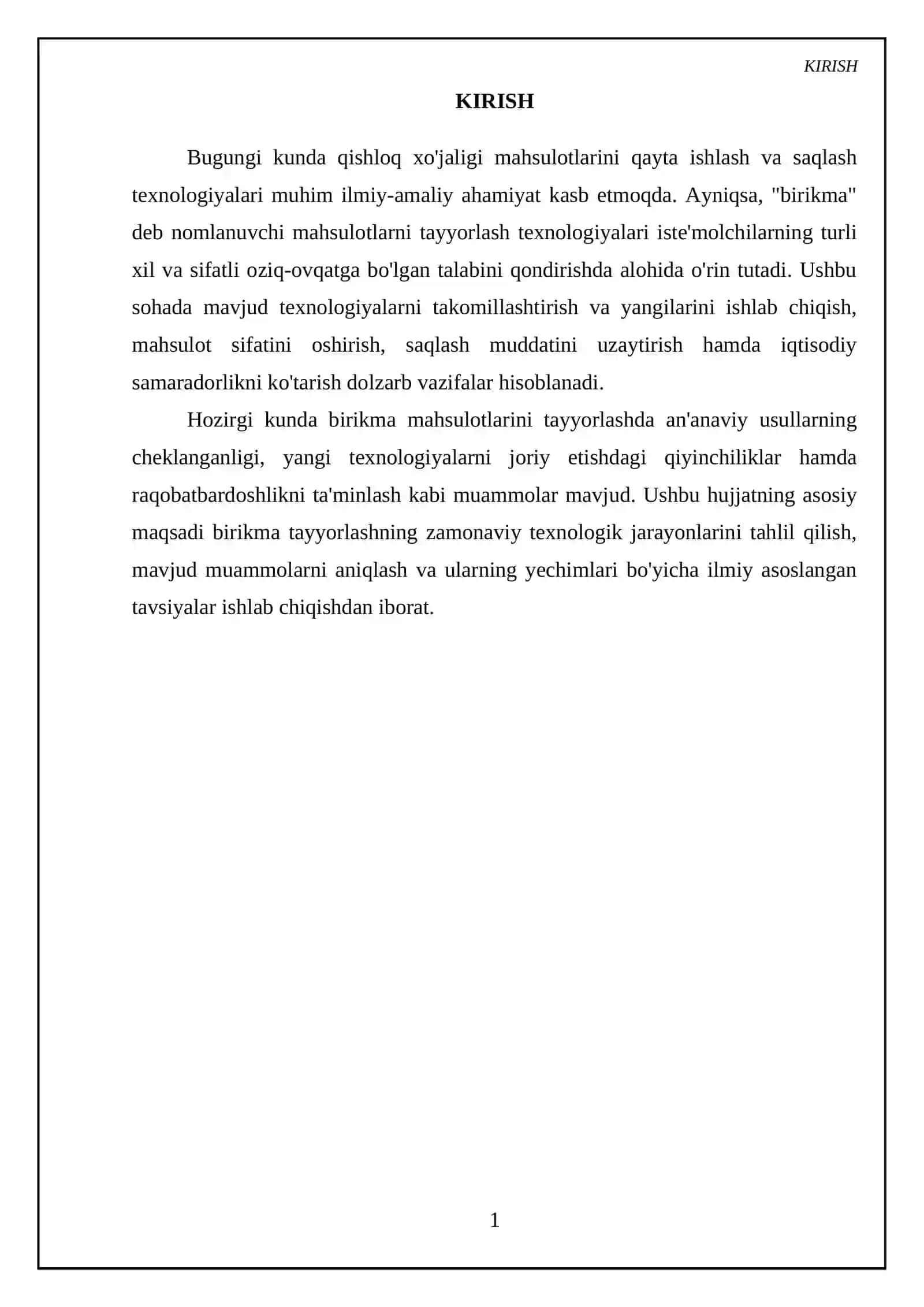 Birikma tayyorlash texnologiyasi 3