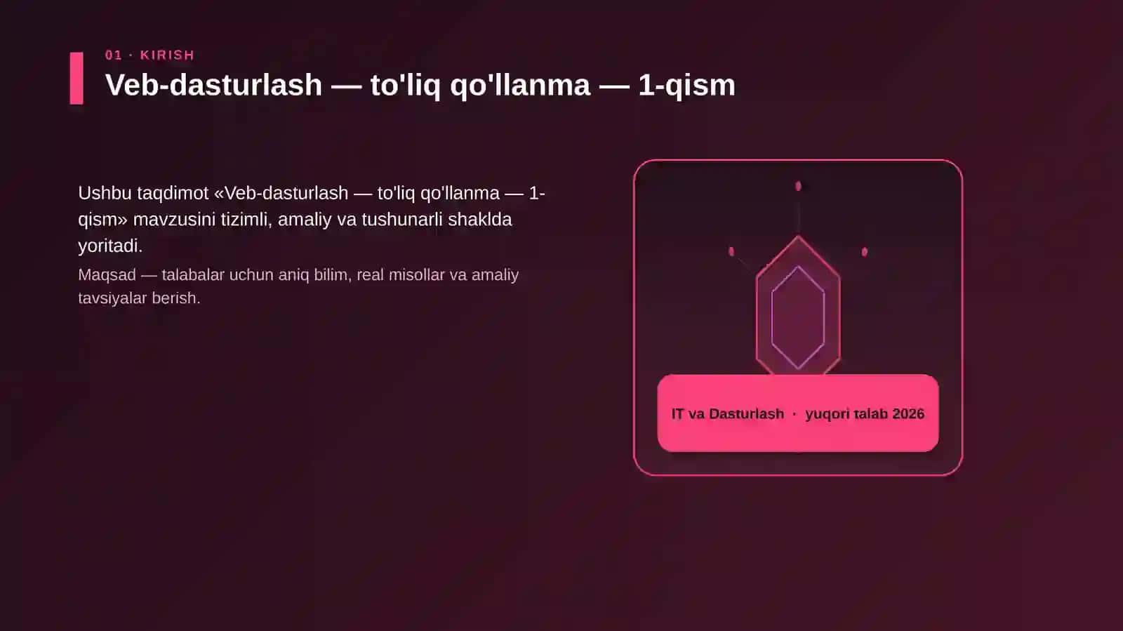 Veb-dasturlash — to'liq qo'llanma — 1-qism 3
