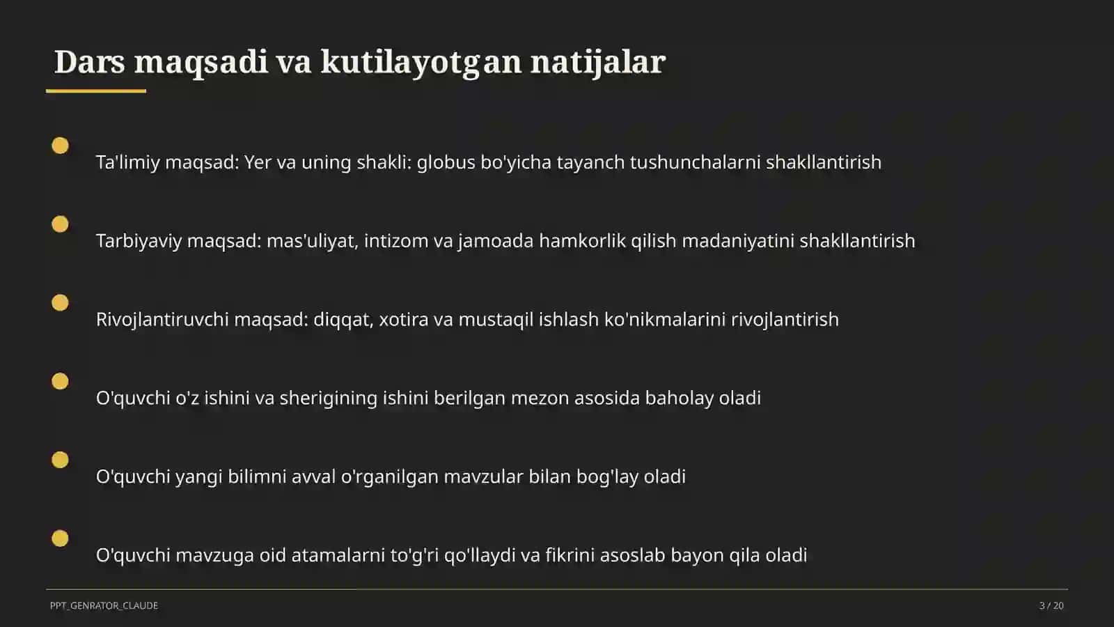 Tabiatshunoslik (1–4) 3