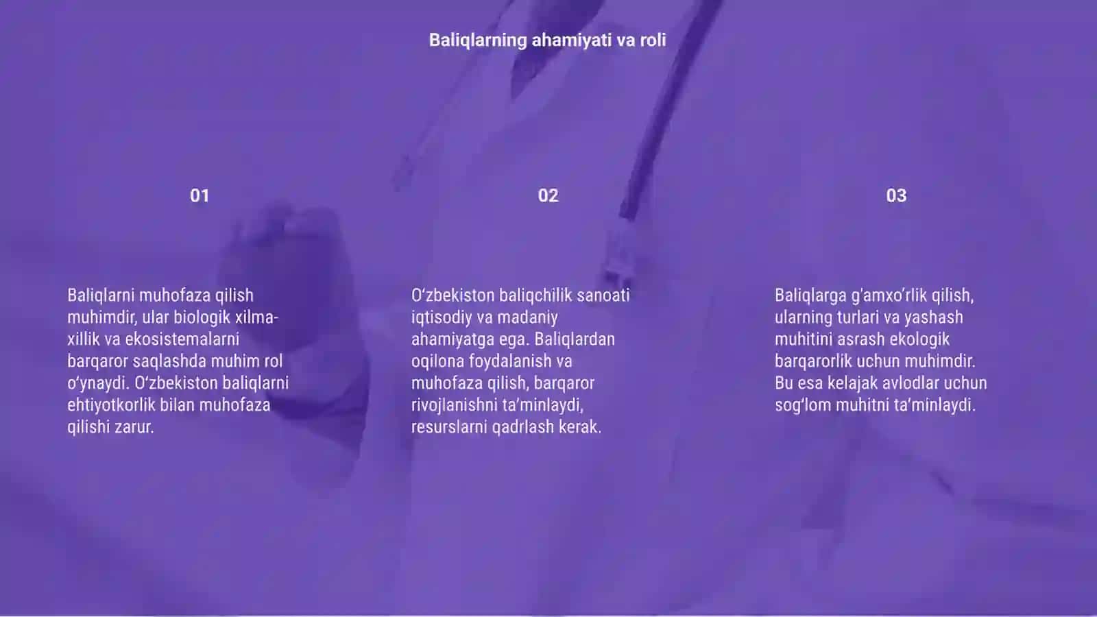 Baliqlarni Muhofaza Qilish va Ulardan Oqilona Foydalanish Masalalari 3