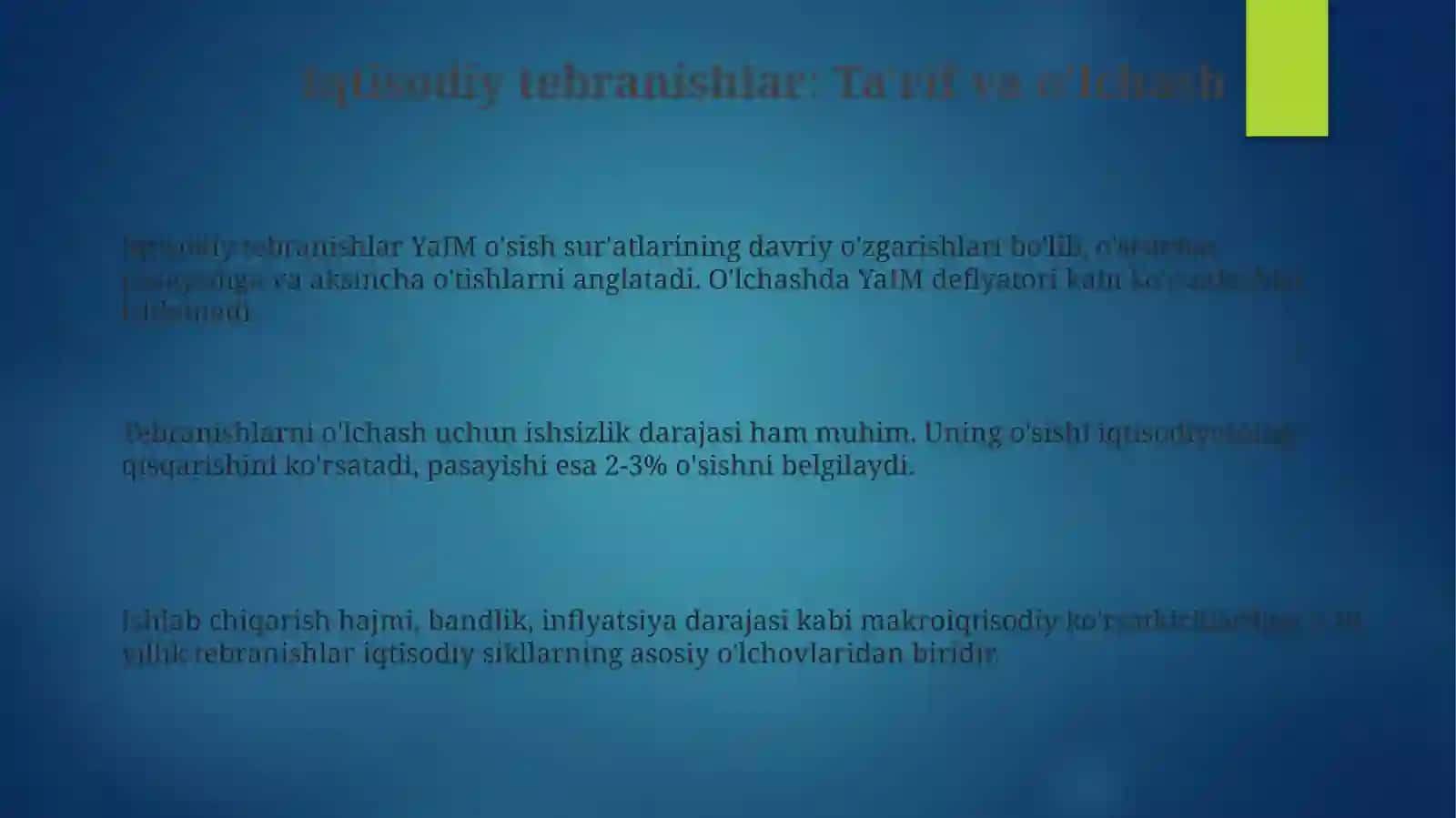 Iqtisodiy tebranishlar 3