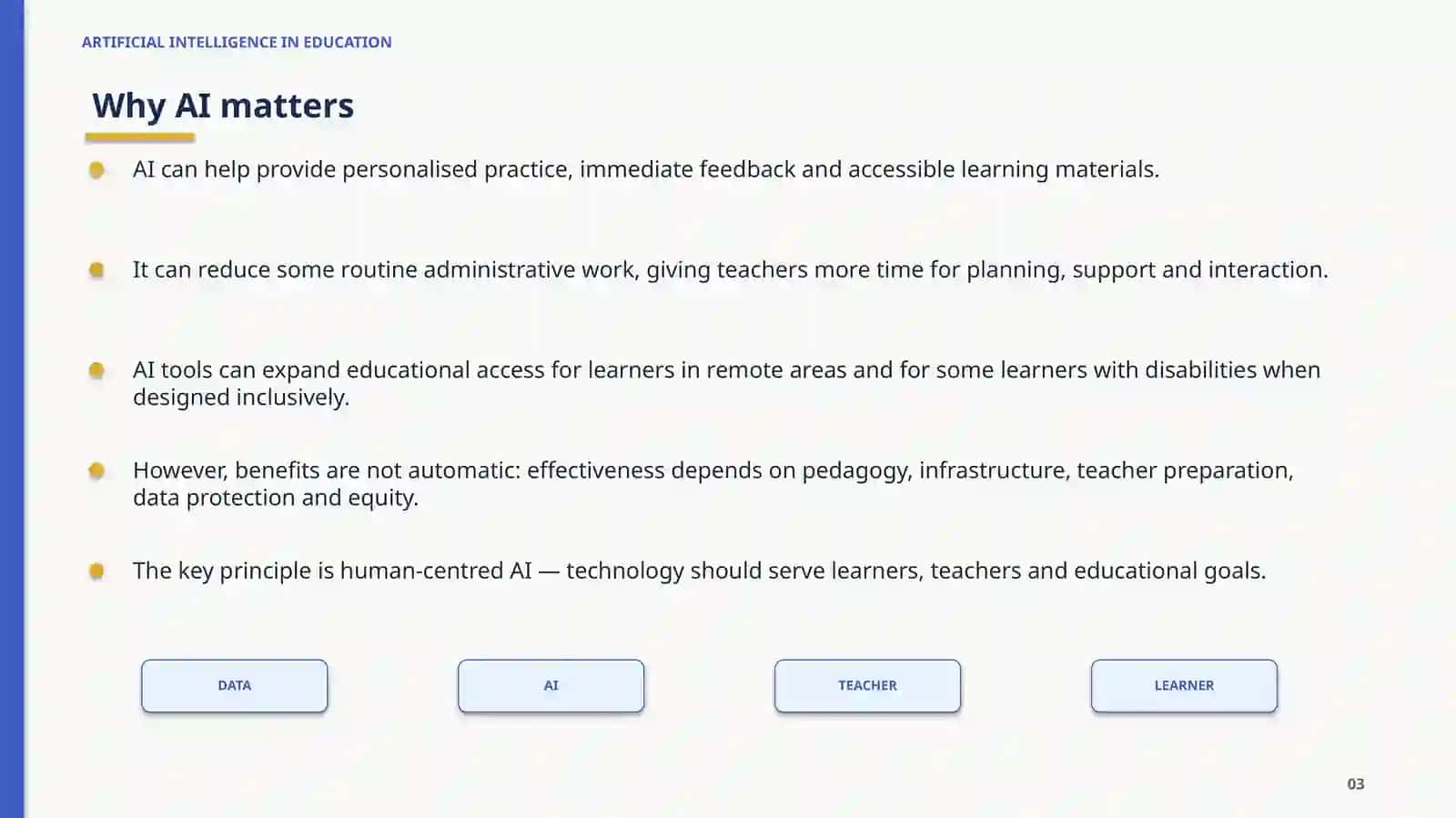 Artificial Intelligence in Education 3