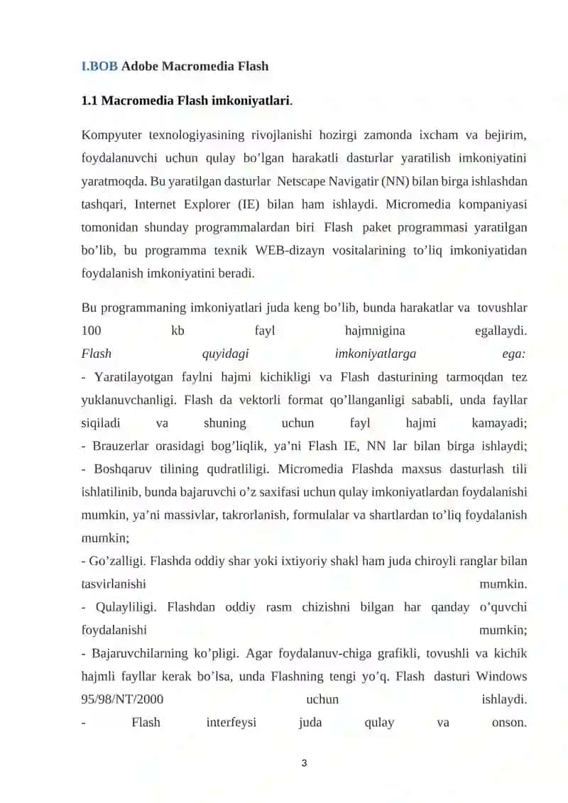 Flesh dasturi va uning ffan-texnika taraqqiyotida ahamiyati 3