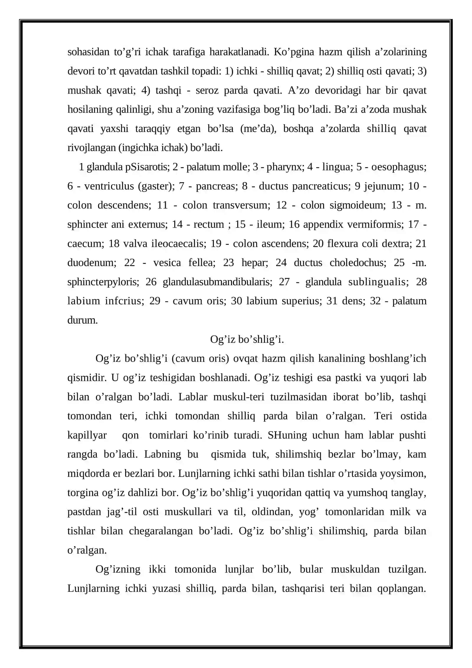 Ovqat xazm qilish fiziologiyasi 3