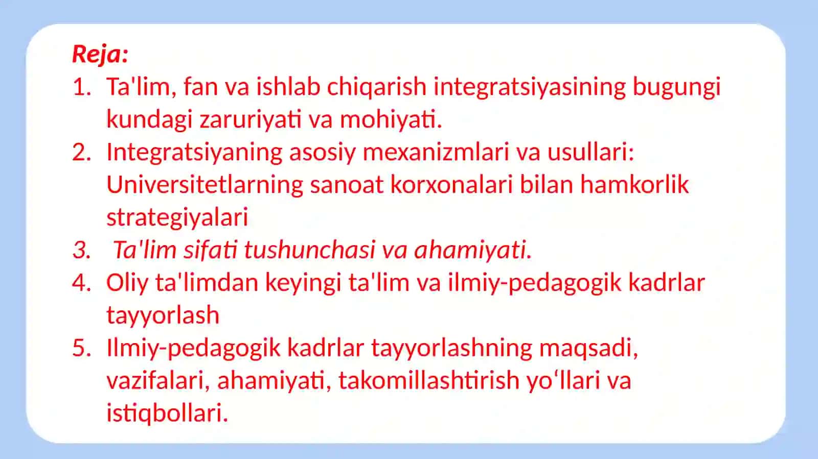 Ta'limning integratsiya jarayoni 3