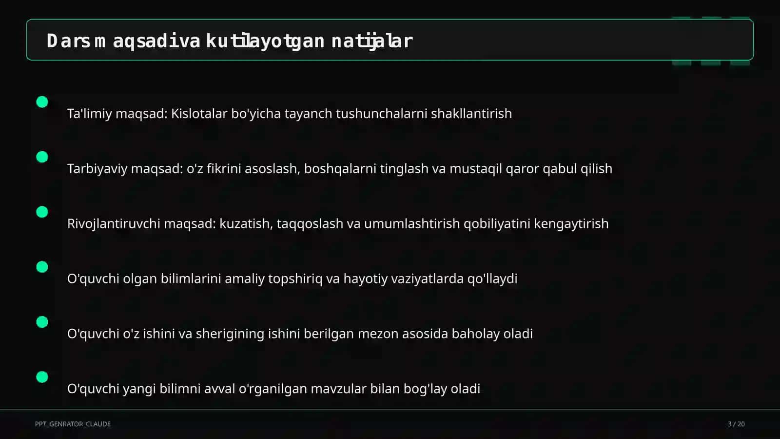 Kislotalar (8-sinf) 3