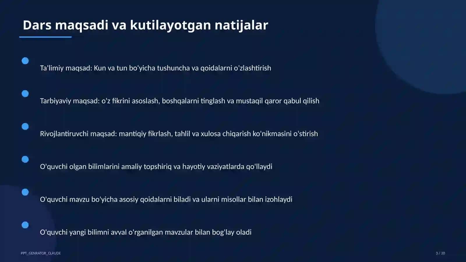 Kun va tun (1-sinf) 3