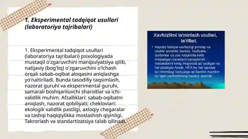 Psixologik tadqiqotlar olib borish shakllari 3
