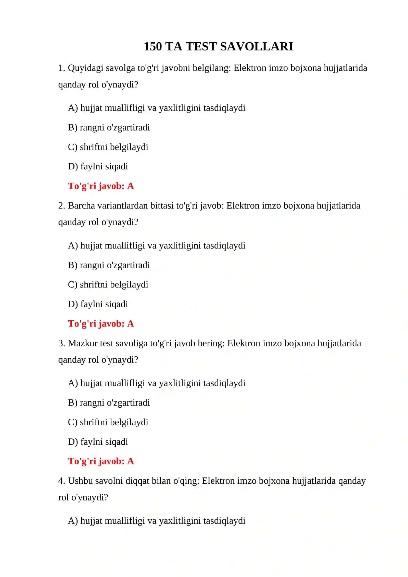 BOJXONA PSIXOLOGIK TESTLARI 2026 3