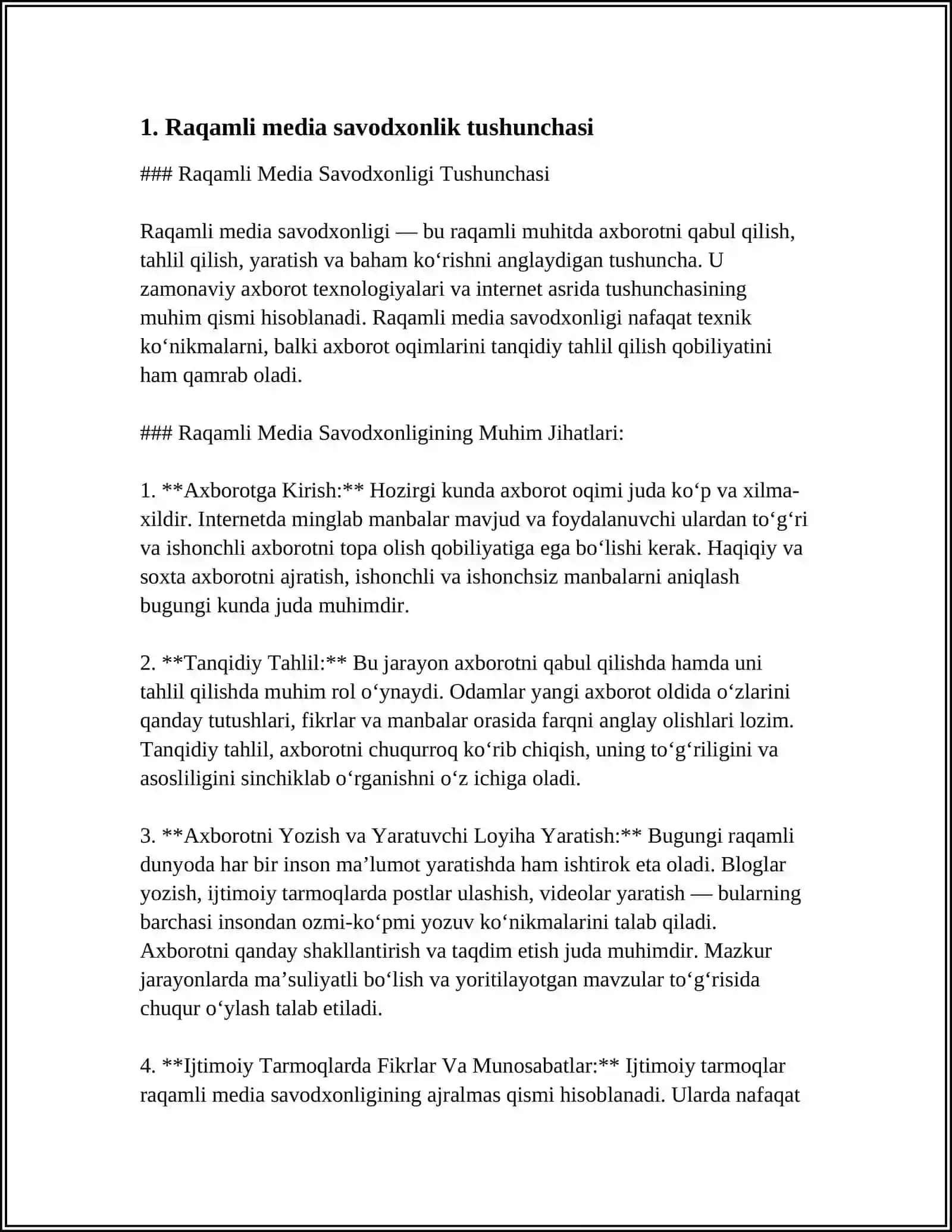 RAQAMLI MEDIA SAVODXONLIK VA UNING TA'LIMDAGI ÒRNI 3