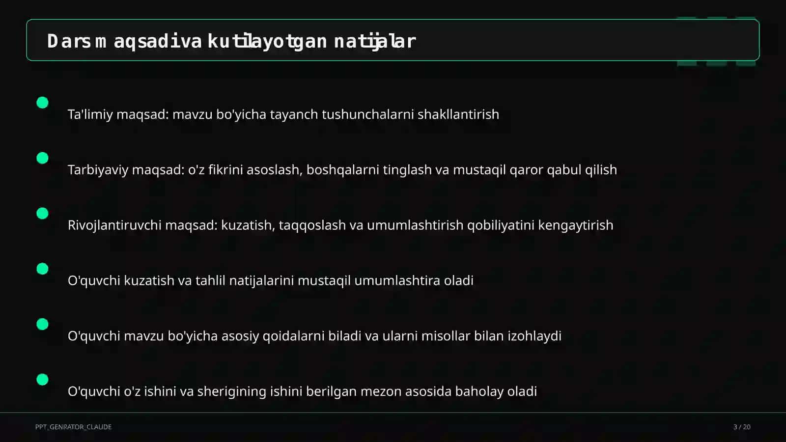 Belgi va harakat bildirgan so'zlar (2-sinf) 3