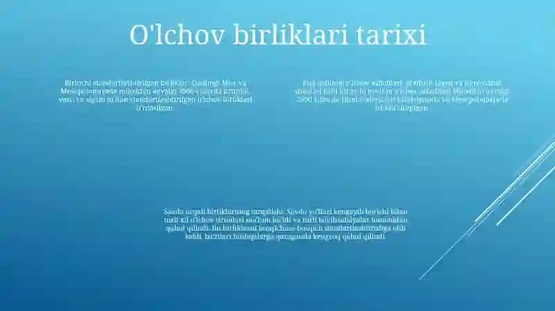 O'lchash Birliklari 3