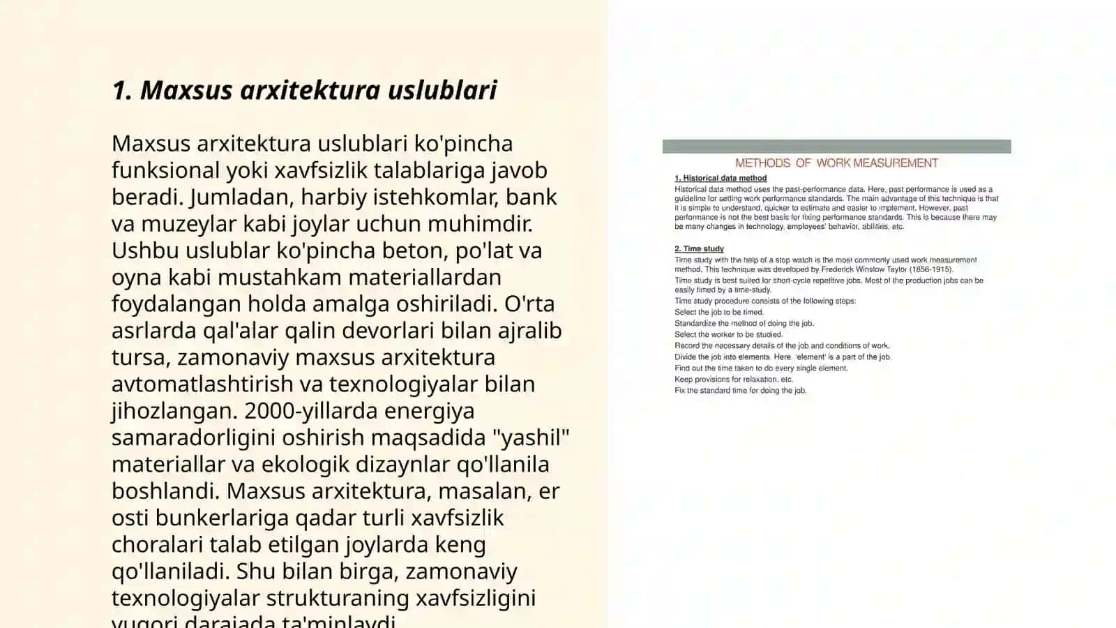 Maxsus tarixiy uslublar 3