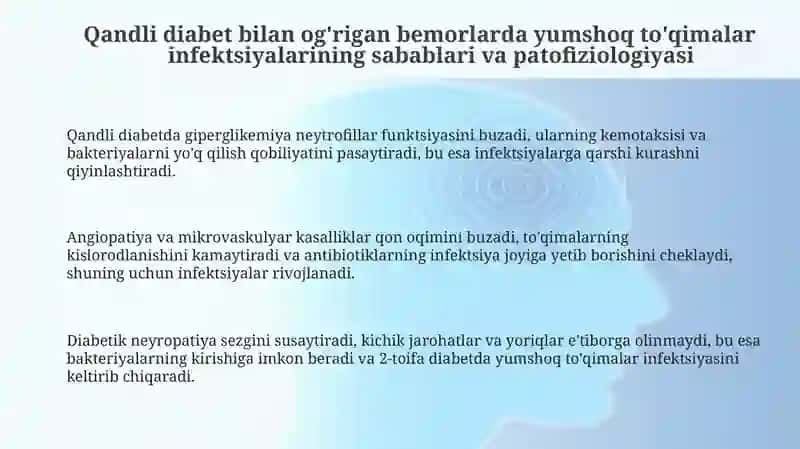 Qandli diabetli bemorlarda yumshoq to‘qimalar xirurgik infeksiyasini davolash usullari 3