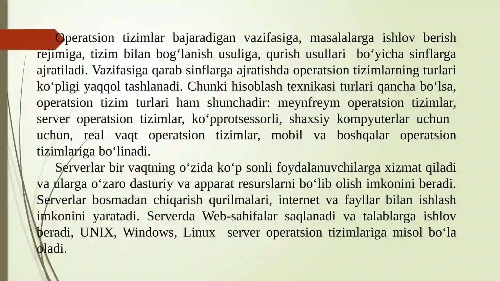 Operatsiontizim qurish ta'moillari 3