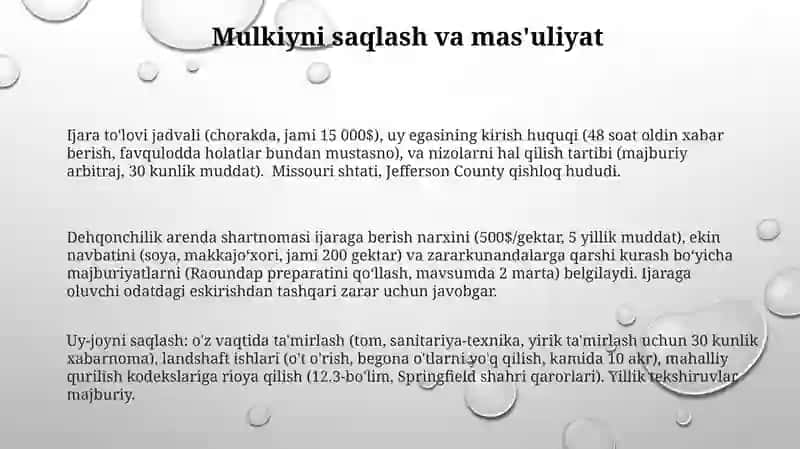 Qishloq xoʻjaligi ijara haqqi va renta 3