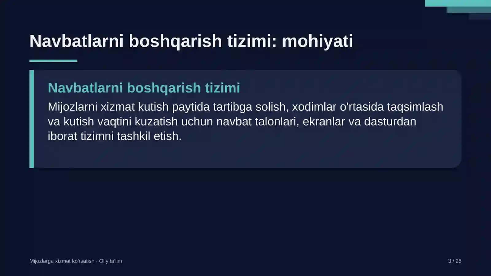 Dezinfeksiya xizmatlarida navbatlarni boshqarish tizimini joriy etish 3
