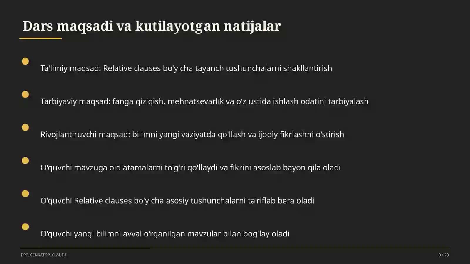 Relative clauses (10-sinf) 3