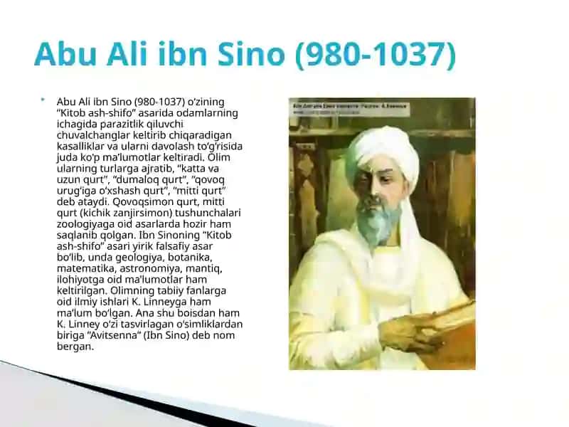 Abu Rayhon Beruniy va Abu Ali ibn Sino o'zbekistonda hayvonot dunyosini o'rganish va hayvonlarning mintaqalar bo'yicha tarqalishi 3