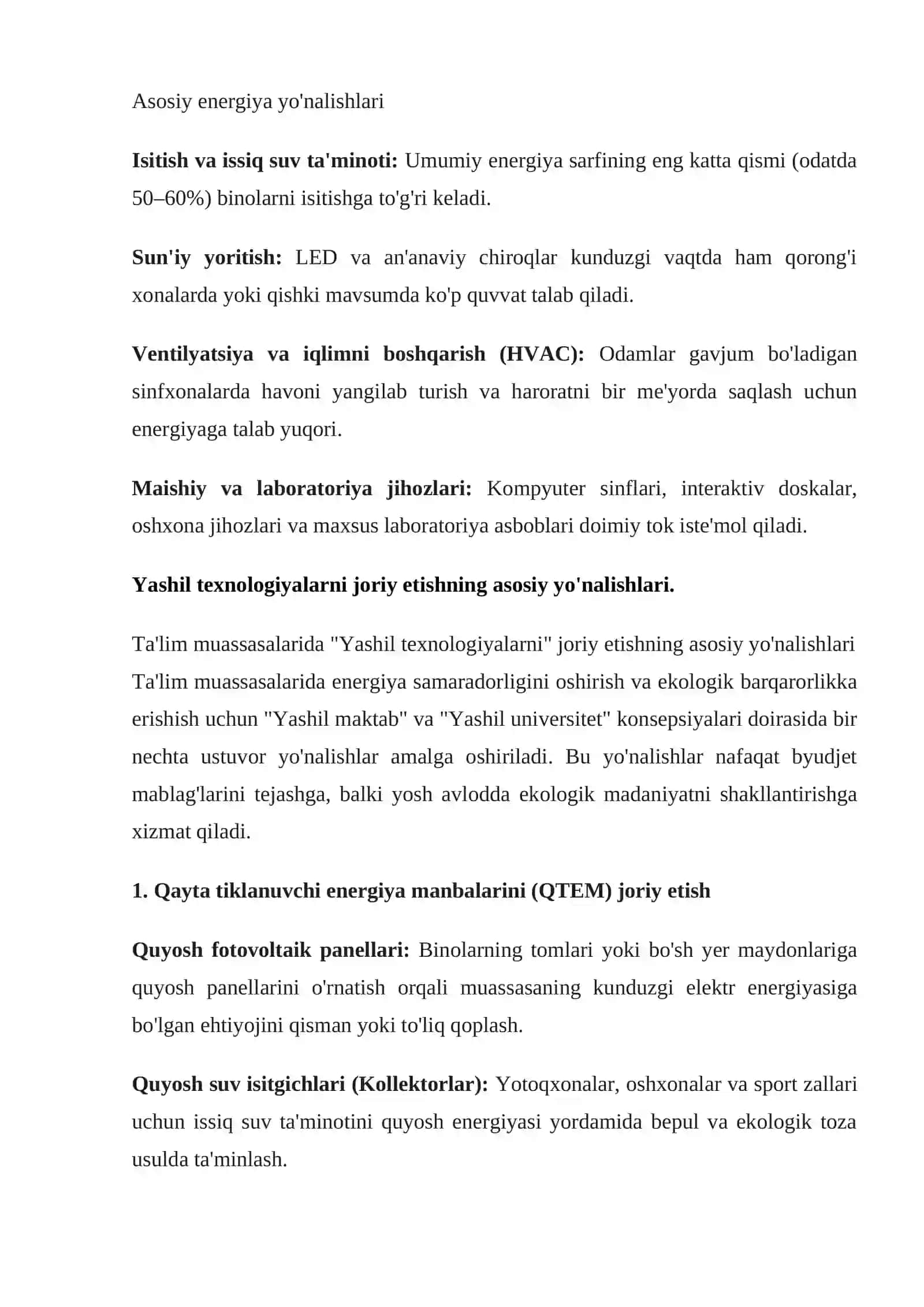 Ta'lim muassasalarida energosarflarni tejash: yashil texnologiyalarni joriy etish 3