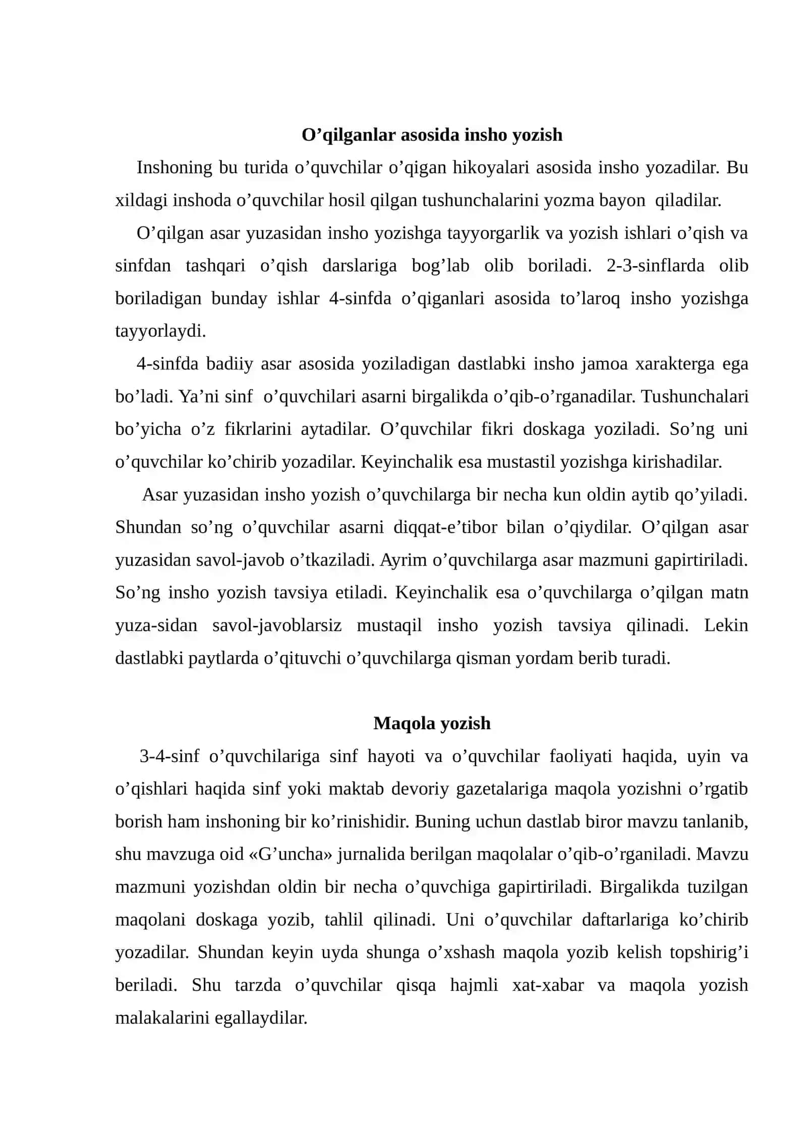 Kuzatishlar asosida insho yozish 3