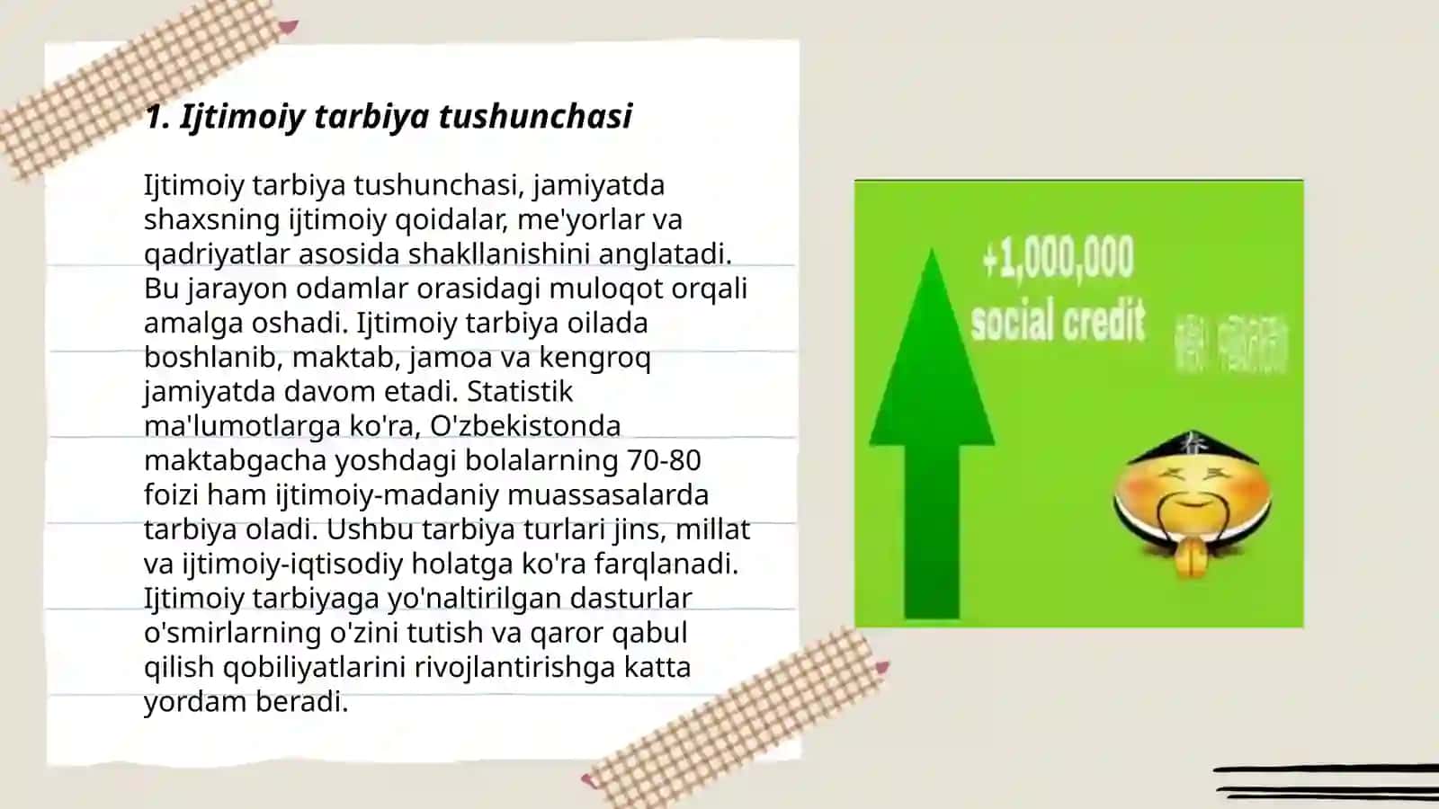 Ijtimoiy tarbiya va shaxsiyatning ijtimoiy shakllanishi 3
