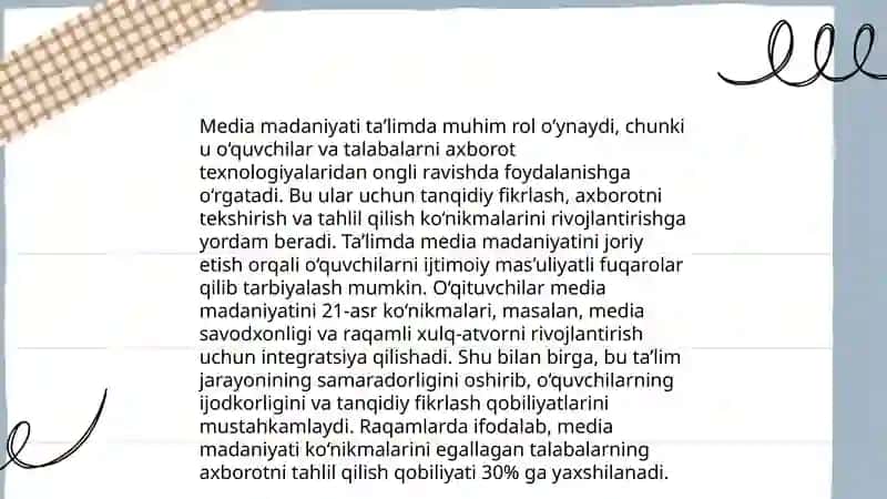 Media madaniyati va innovatsion pedagogika texnologiyalari ijtimoiy media shakli 3