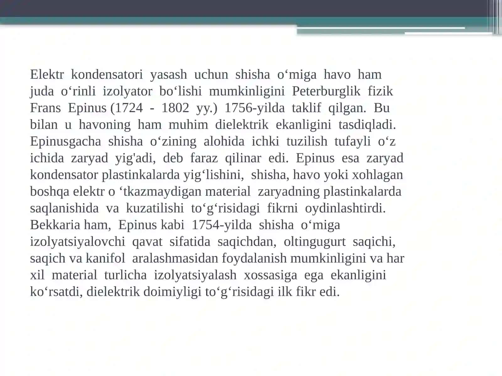 MOLEKULALARNING ELEKTRXUSUSIYATLARI. QUTBLANUVCHANLIK. MOLYARREFRAKSIYAReja.1 3