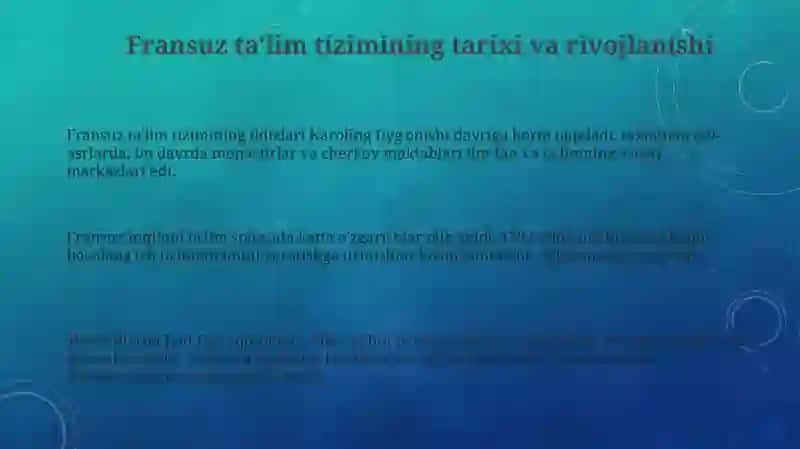 Fransiya ta'lim tizimi 3