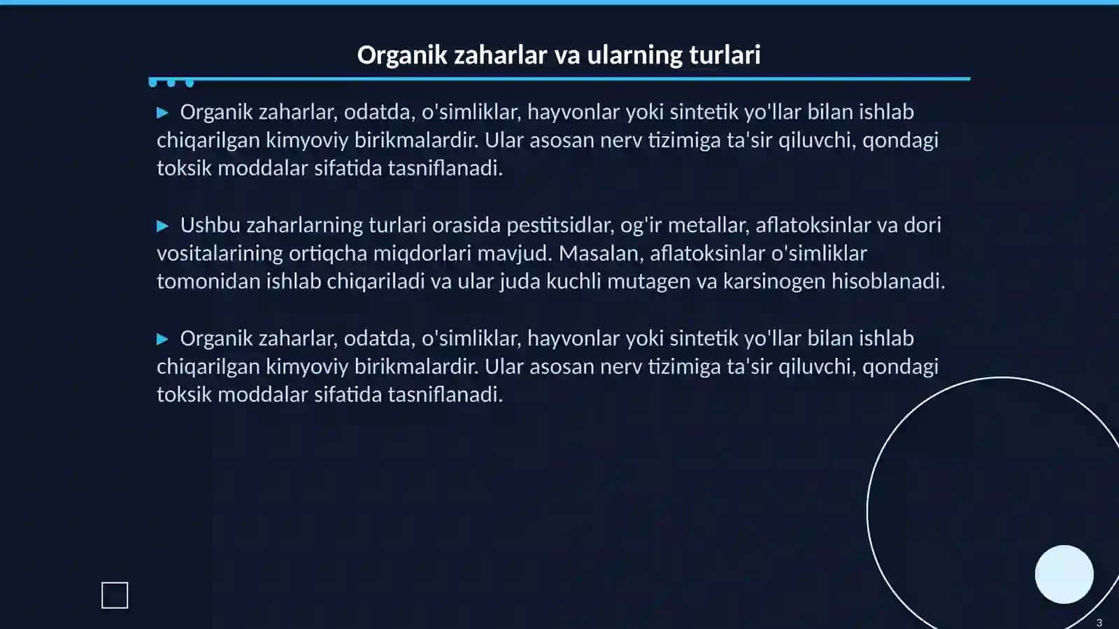 Organik zaharlar tahlilida xromotografik usullarni qoʻllash 3