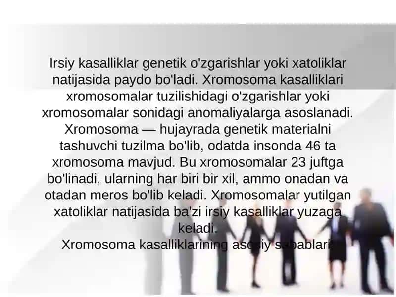 Irsiy kasalliklar 3