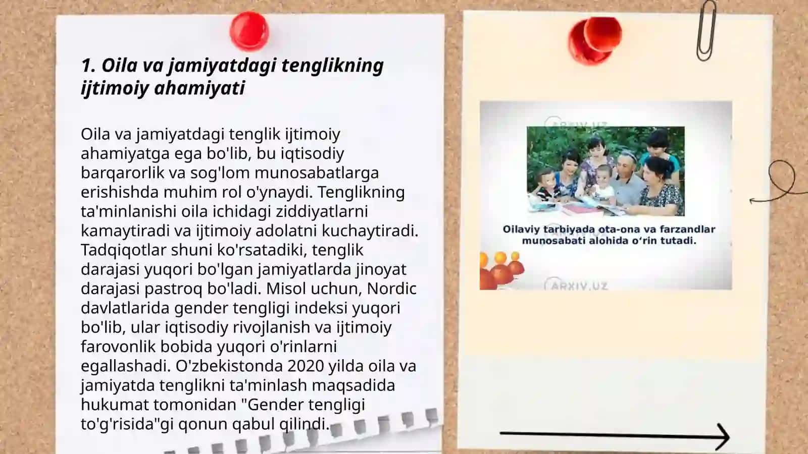 Jamiyatda oiladagi tenglik munosabatlarni tartibga solish me'yorlari, soha olimlari qarashlari 3