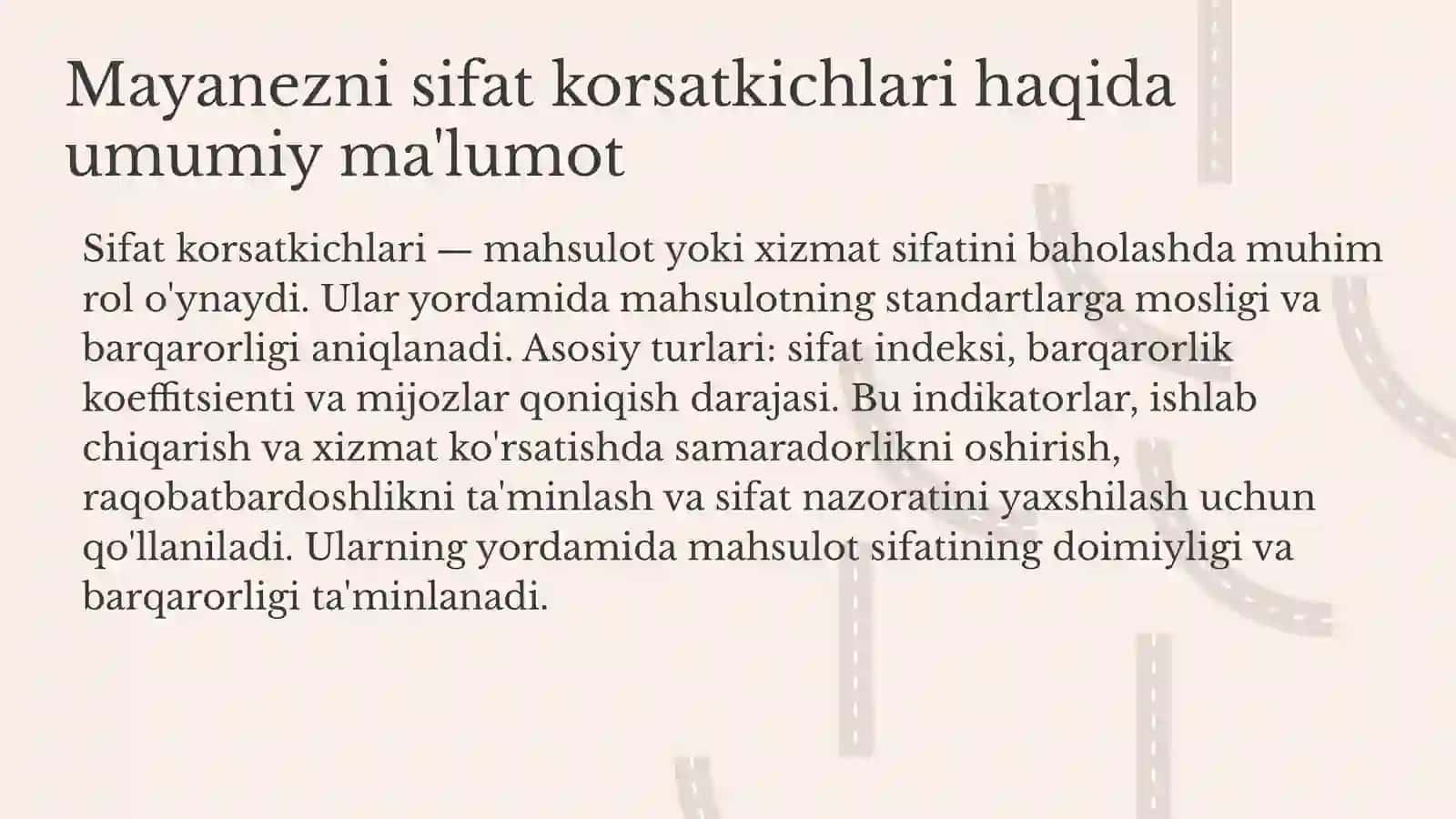 Mayanezni sifat korsatkichlarini va gost standart boyicha organish 3